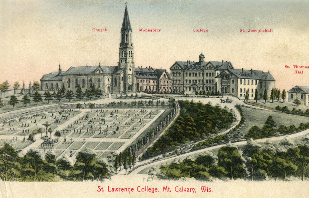 View of St Lawrence Seminary Hill 1908