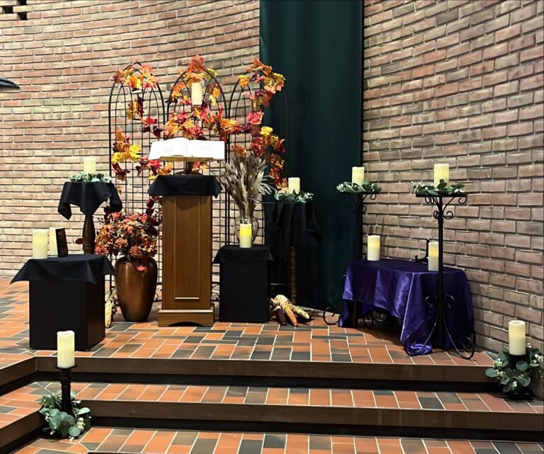 the alter on All Souls Day